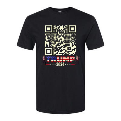 Qr President Trump 4547 Trump Dancing Code Softstyle CVC T-Shirt