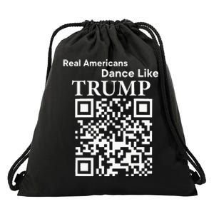 Qr President Trump 4547 Dancing Dance Moves Maga Drawstring Bag