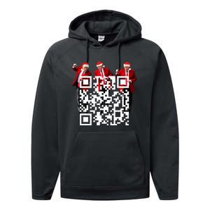 Qr President Trump Dance Code Performance Fleece Hoodie