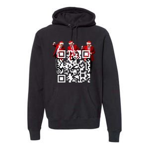 Qr President Trump Dance Code Premium Hoodie