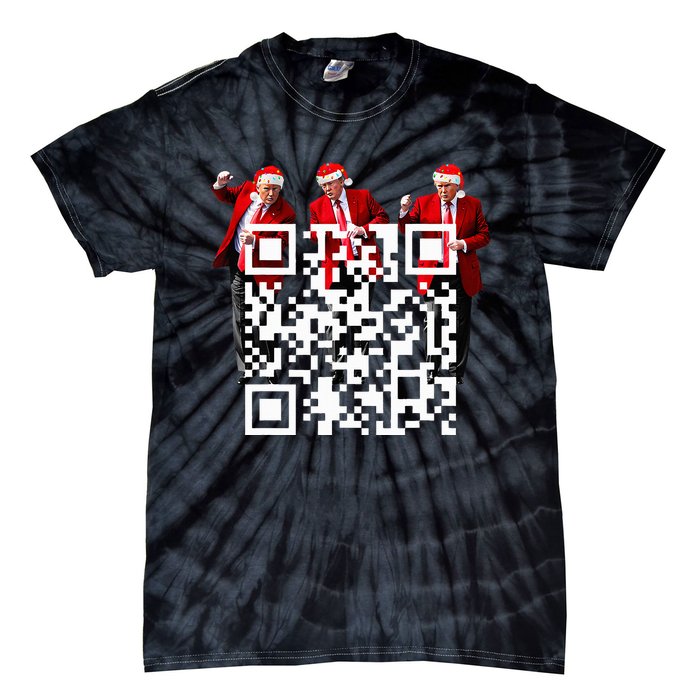 Qr President Trump Dance Code Tie-Dye T-Shirt