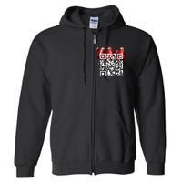 Qr President Trump Dance Code Full Zip Hoodie