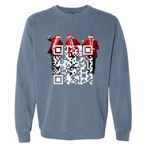 Qr President Trump Dance Code Garment-Dyed Sweatshirt