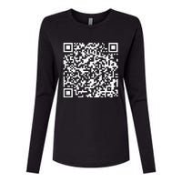 Qr President Trump 4547 Trump Dancing Code Womens Cotton Relaxed Long Sleeve T-Shirt