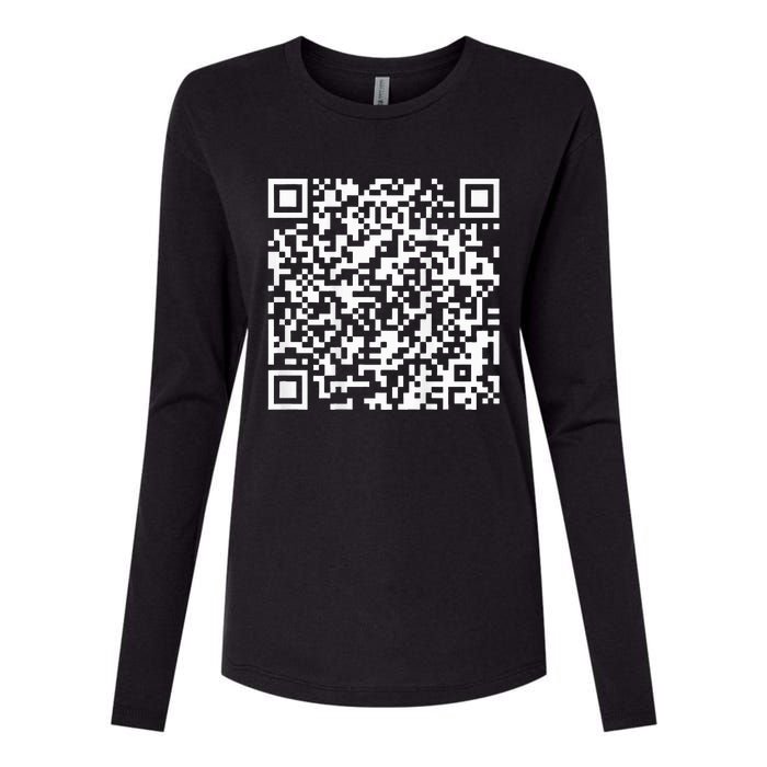 Qr President Trump 4547 Trump Dancing Code Womens Cotton Relaxed Long Sleeve T-Shirt