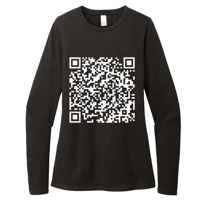 Qr President Trump 4547 Trump Dancing Code Womens CVC Long Sleeve Shirt