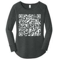 Qr President Trump 4547 Trump Dancing Code Women's Perfect Tri Tunic Long Sleeve Shirt