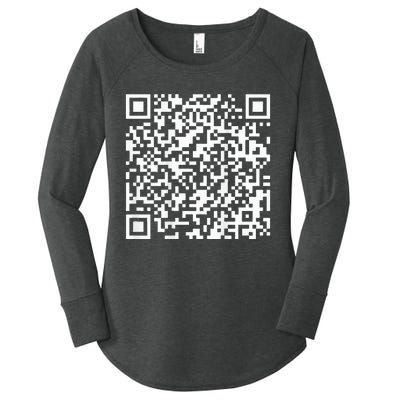 Qr President Trump 4547 Trump Dancing Code Women's Perfect Tri Tunic Long Sleeve Shirt