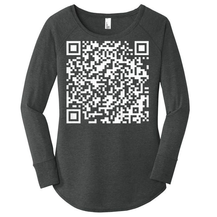 Qr President Trump 4547 Trump Dancing Code Women's Perfect Tri Tunic Long Sleeve Shirt