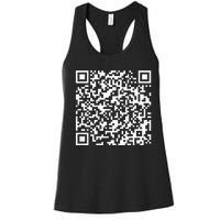 Qr President Trump 4547 Trump Dancing Code Women's Racerback Tank