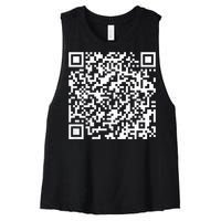 Qr President Trump 4547 Trump Dancing Code Women's Racerback Cropped Tank