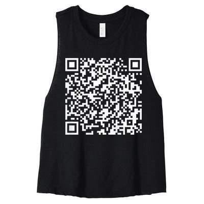 Qr President Trump 4547 Trump Dancing Code Women's Racerback Cropped Tank