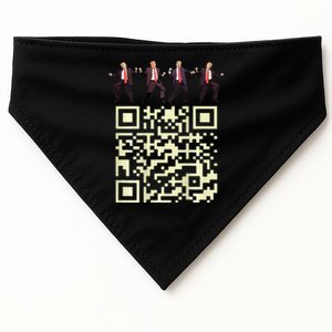 Qr President Trump Dance Code USA-Made Doggie Bandana