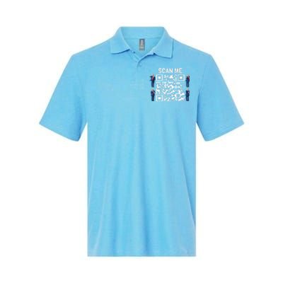 Qr President Trump 4547 Trump Dancing Code Softstyle Adult Sport Polo