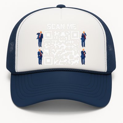 Qr President Trump 4547 Trump Dancing Code Trucker Hat