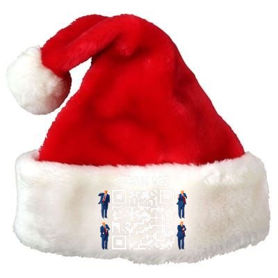 Qr President Trump 4547 Trump Dancing Code Premium Christmas Santa Hat