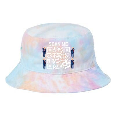 Qr President Trump 4547 Trump Dancing Code Tie Dye Newport Bucket Hat