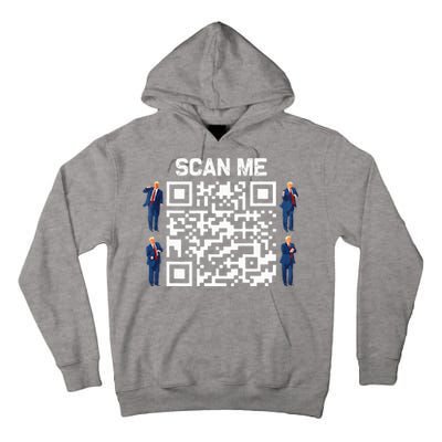 Qr President Trump 4547 Trump Dancing Code Tall Hoodie