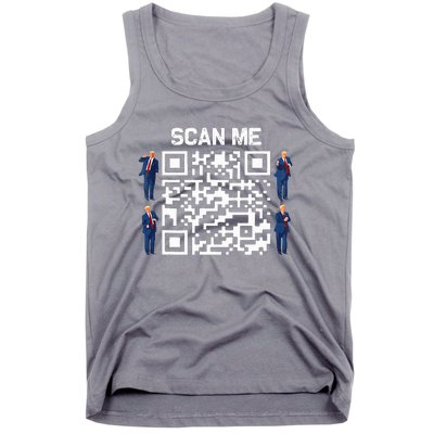 Qr President Trump 4547 Trump Dancing Code Tank Top