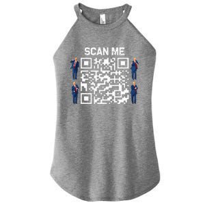 Qr President Trump 4547 Trump Dancing Code Women's Perfect Tri Rocker Tank