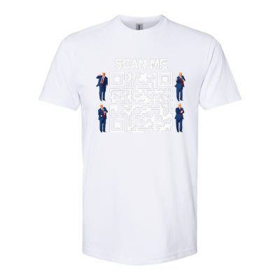 Qr President Trump 4547 Trump Dancing Code Softstyle CVC T-Shirt