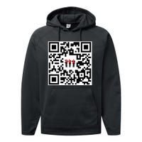 Qr President Trump 4547 Trump Dancing Code Performance Fleece Hoodie