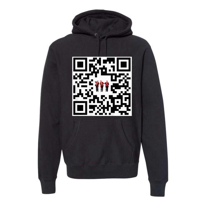 Qr President Trump 4547 Trump Dancing Code Premium Hoodie