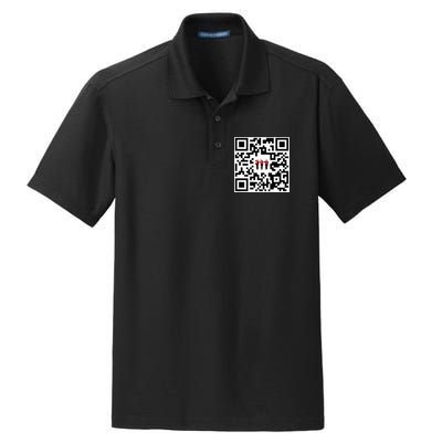 Qr President Trump 4547 Trump Dancing Code Dry Zone Grid Polo