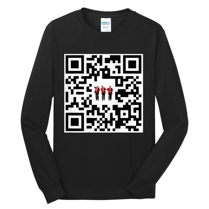 Qr President Trump 4547 Trump Dancing Code Tall Long Sleeve T-Shirt