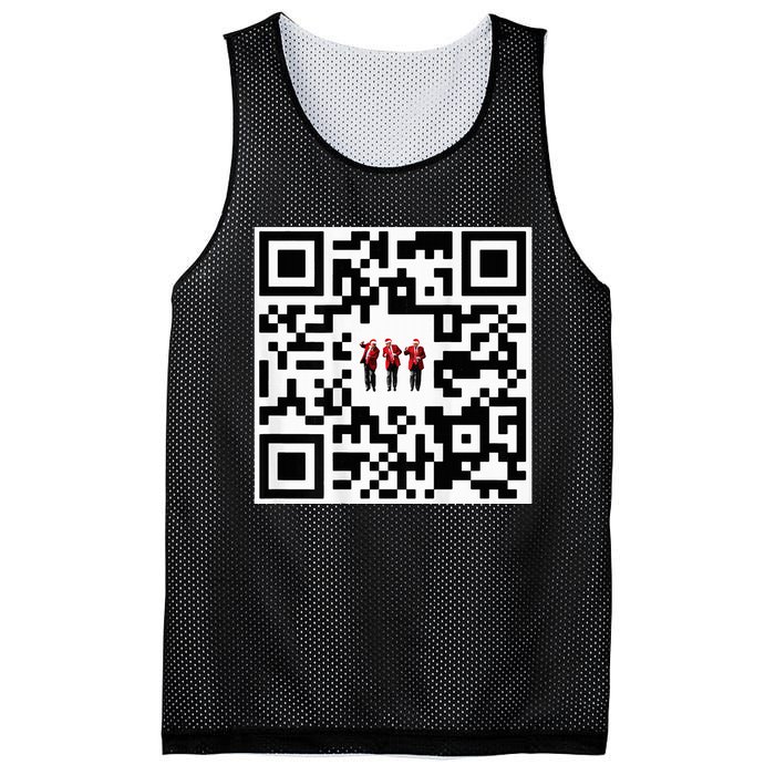 Qr President Trump 4547 Trump Dancing Code Mesh Reversible Basketball Jersey Tank