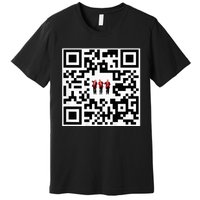 Qr President Trump 4547 Trump Dancing Code Premium T-Shirt