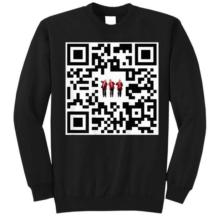 Qr President Trump 4547 Trump Dancing Code Tall Sweatshirt