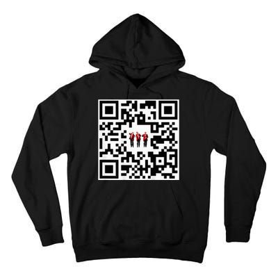 Qr President Trump 4547 Trump Dancing Code Tall Hoodie