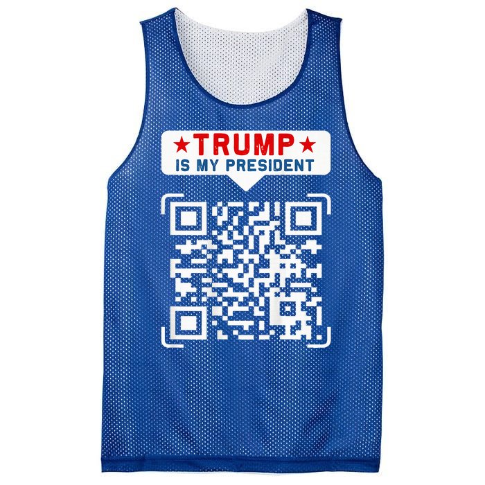 Qr President Trump 4547 Mesh Reversible Basketball Jersey Tank