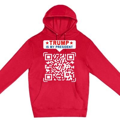 Qr President Trump 4547 Premium Pullover Hoodie