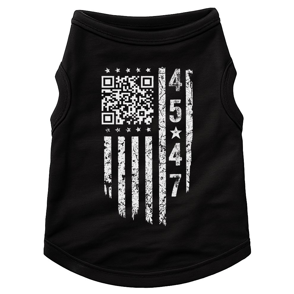Qr President Trump Dance Code Doggie Tank