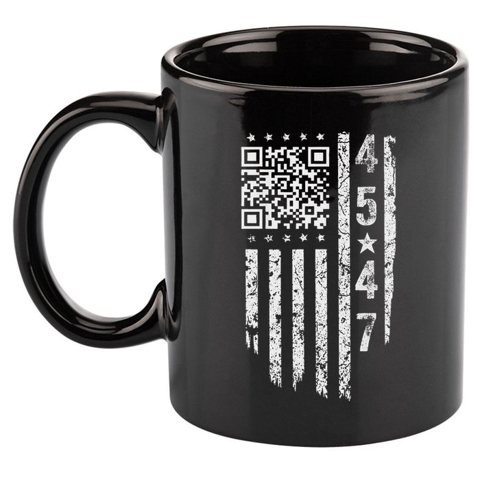 Qr President Trump Dance Code 11oz C Handle Ceramic Mug