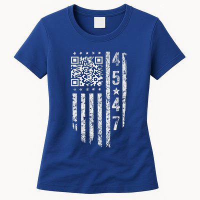 Qr President Trump Dance Code Womens T-Shirt
