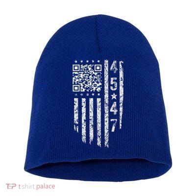 Qr President Trump Dance Code Short Acrylic Beanie