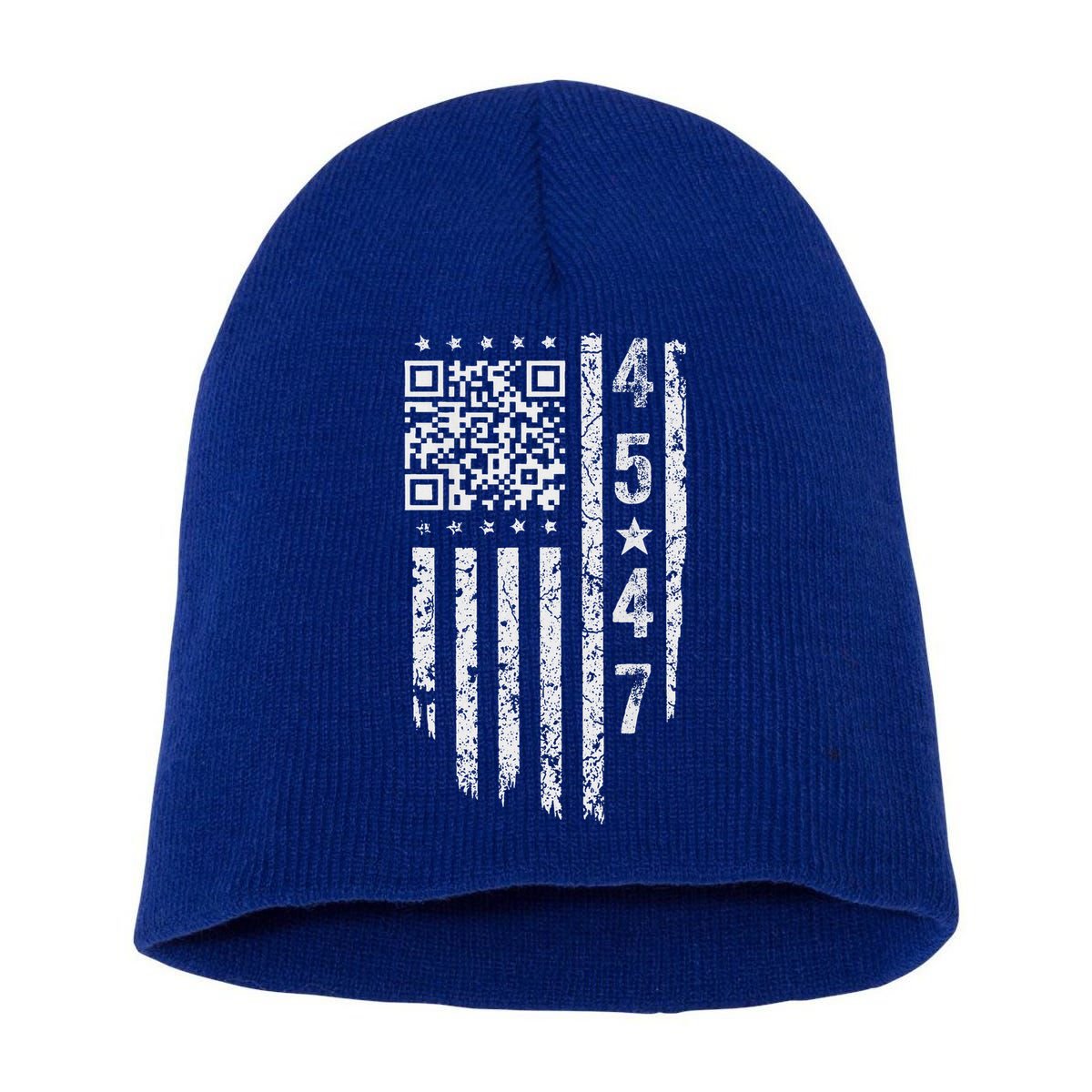 Qr President Trump Dance Code Short Acrylic Beanie