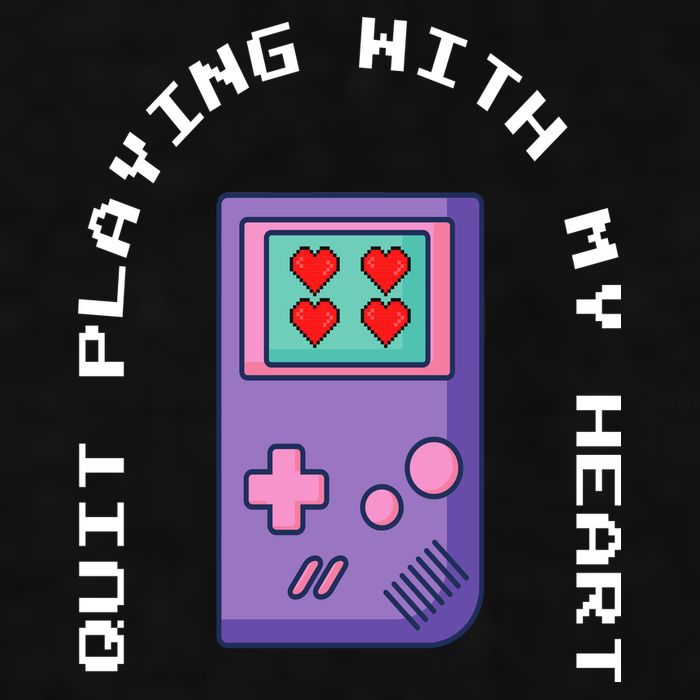 Quit Playing With My Heart Retro Video Game Ladies PosiCharge Tri-Blend Wicking Tank
