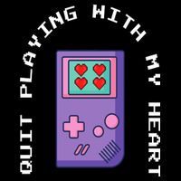 Quit Playing With My Heart Retro Video Game Drawstring Bag