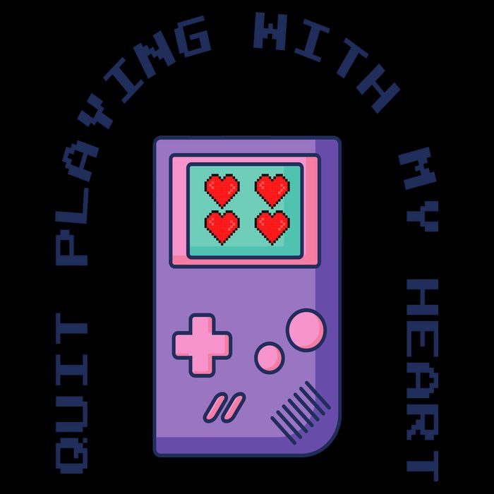 Quit Playing With My Heart Retro Video Game 16oz Travel Tumbler