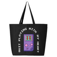 Quit Playing With My Heart Retro Video Game 25L Jumbo Tote