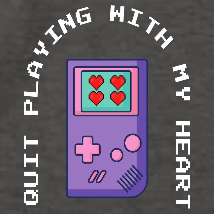 Quit Playing With My Heart Retro Video Game Vector Backpack