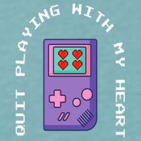 Quit Playing With My Heart Retro Video Game Sueded Cloud Jersey T-Shirt
