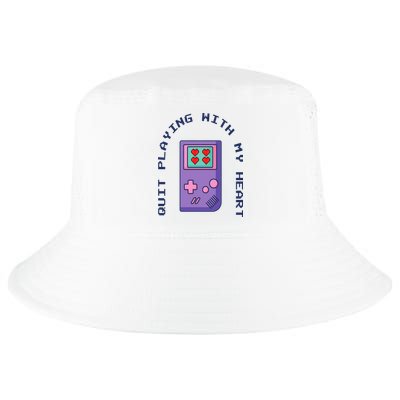 Quit Playing With My Heart Retro Video Game Cool Comfort Performance Bucket Hat