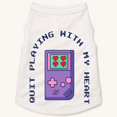 Quit Playing With My Heart Retro Video Game Doggie Tank