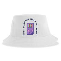 Quit Playing With My Heart Retro Video Game Sustainable Bucket Hat