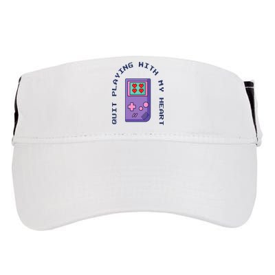 Quit Playing With My Heart Retro Video Game Adult Drive Performance Visor